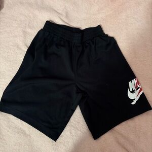 Nike Black Shorts with Red and White Logo